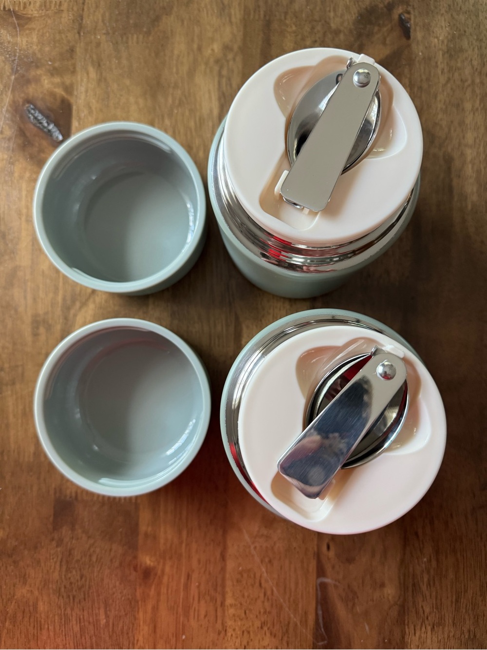 Set of Two 13.5oz Double Walled Stainless Steel Vacuum Food Jar with Spoon - Picture 2 of 11